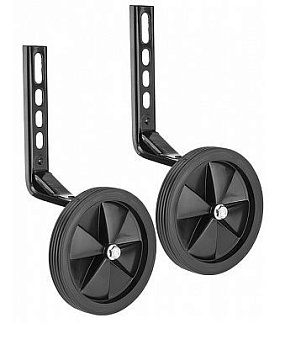 STELS Дополнительные колеса (черные) HL-TW15 12"-20" с черными кронштейнами пластик/металл * 630263 * LU089230