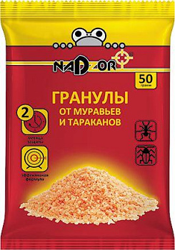 NADZOR Гранулы от муравьев, 50г, GRAN123