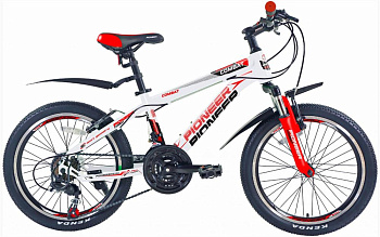 PIONEER COMBAT 20"/12" white-red-black
