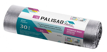 PALISAD Пакеты для мусора 30 л X 30 шт. серые, HOME 927035