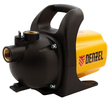 DENZEL Садовый поверхностный насос GP600, 600 Вт, 3000 л/ч, подъем 35 м, пластик 97201
