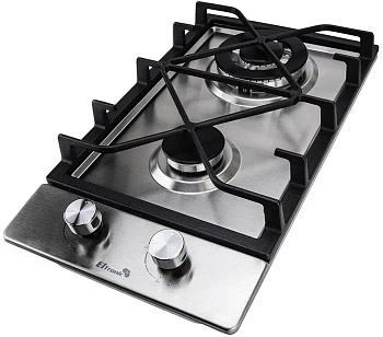 ELTRONIC (33-17) 2 конфорки , нержавеющая сталь