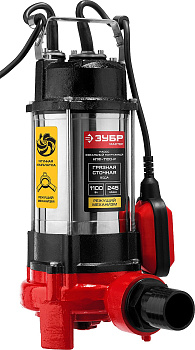 ЗУБР НПФ-1100-Р Насос фекальный погружной для загрязненной воды