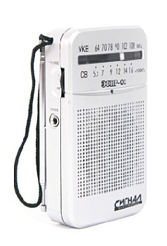 ЭФИР 01 УКВ 64-108МГц, бат. 2*АА белый