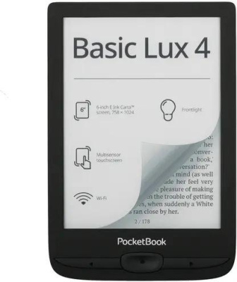 POCKETBOOK 618 Basic Lux Ink Black (PB618-P-WW)