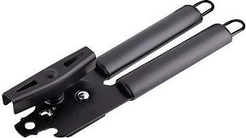 MALLONY Нож консервный CLASSICO NERO из нержавеющей стали, цвет - черный, non-stick (раб часть)