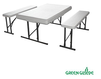 GREEN GLADE 113 стол, 2 скамьи