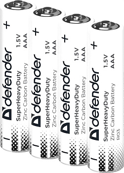 DEFENDER (56046) R03-12S ААА, шринк, 12 шт., Zinc
