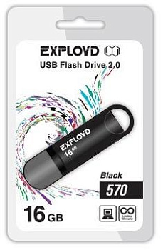 EXPLOYD 16GB-570-черный [EX-16GB-570-Black]