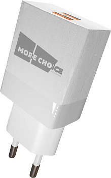 MORE CHOICE (4627151196121) NC24i 2USB 2.1A с кабелем 8-pin White