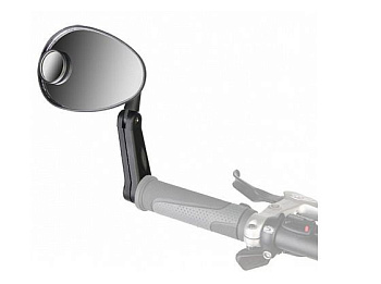 STELS Зеркало заднего вида DX-222D (вместо заглушки грипсы, доп. зерк.), пластиковое черное 220005 LU021530