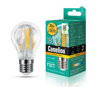 CAMELION (13718) LED20-A60-FL/830/E27