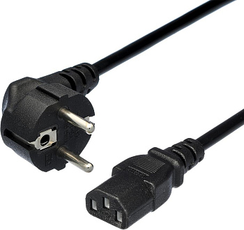 GOPOWER (00-00024055) CEE 7/7-C13 (f) 1.2м ПВХ 0.75мм черный (1/10/200)