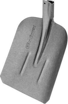 СИБРТЕХ Лопата совковая, 235х285, ребра жесткости, рессорная сталь, 0,7 кг, без черенка// 61321