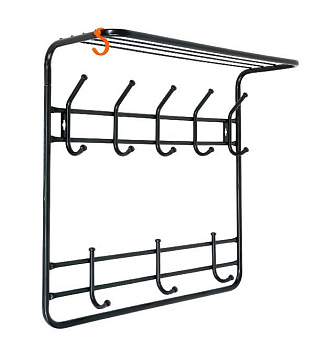 ЗМИ 2х ярусная с полкой 60 Черная ВСП 8