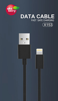 AKSBERRY (6900203290014) X153 для LIGHTNING 2.4А черный
