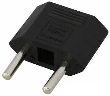 REXANT (11-1042) СЕТЕВОЙ ПЕРЕХОДНИК ПЛОСКИЙ "ТЕФАЛЬ" ЧЕРНЫЙ