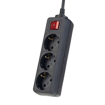 PERFEO (PF_A4676) "POWERMATE" - 3 роз - 1,8м - черный