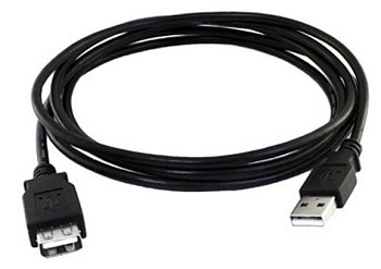 EXPLOYD EX-K-1400 Кабель USB 2.0 AM - AF 2.0M чёрный