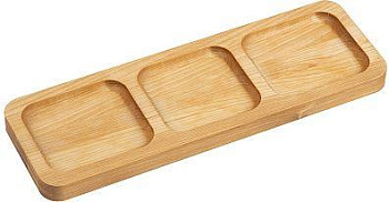 MALLONY Менажница трехсекционая 30*10*1,8 см (берёза) (105708)