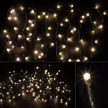 ВОЛШЕБНАЯ СТРАНА Электрогирлянда светодиодная LED100-8-WW (106175)