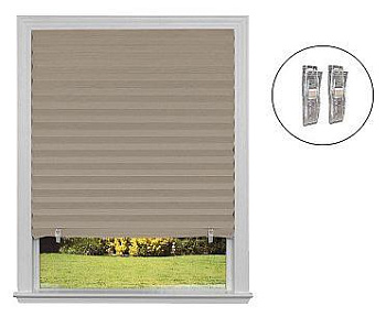 РЫЖИЙ КОТ Самоклеящиеся шторы-плиссе Skandi, размер 90х180см, цвет серый 106245