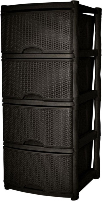 KEEPLEX KL377312011 Rattan четырехсекционный 50х41,5х55,5см темный каштан