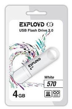 EXPLOYD 4GB 570 белый [EX-4GB-570-White]