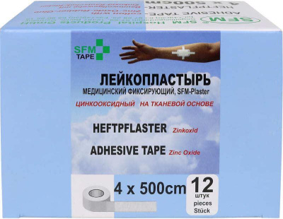 SFM Лейкопластырь Тканевая основа 4,0 х 500 см - SFM Plaster, Германия