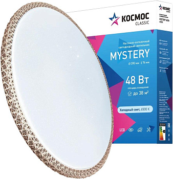 КОСМОС KCMist48W_6500 Classic MYSTERY 48Вт/230В/6500К/3120Лм 390*76 мм бронза