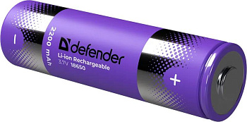 DEFENDER (56701) 18650-1BL 2200 mAh Li-ion, блистер, 1 шт