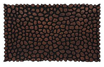 VORTEX Коврик придверный 45*75 см, медь, Камушки /5 24303