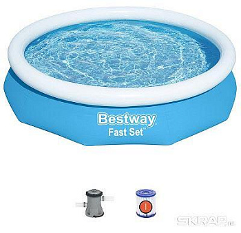 BESTWAY Бассейн надувной 305 х 66 см Bestway 57458