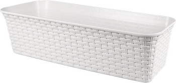 VIOLET "Ротанг" 63см с дренажем (белый) 356006