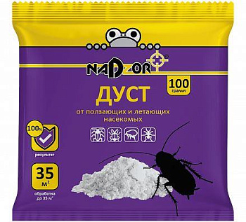 NADZOR Дуст от ползающих насекомых, 100 г, DIH002Н