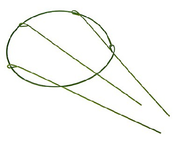 INBLOOM Поддержка для растений d18см, h28см, металл 30х18х4 154-057