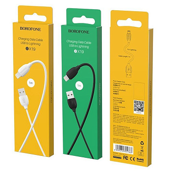 BOROFONE (6931474701756) BX19 USB-Lightning 8 Pin 2.4A 1м черный