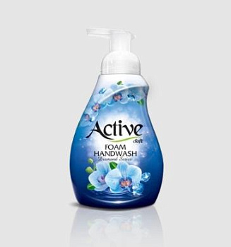 ACTIVE Пенка-мыло для рук "Небесный бриллиант", дозатор, 500 мл, Blue (511801096)