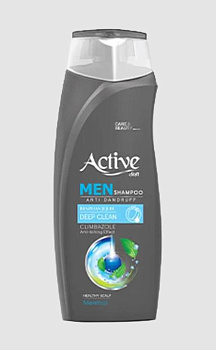 ACTIVE Шампунь мужской против перхоти CARE & BEAUTY. С климбазолом и ментолом, 350 мл (512102057)