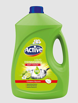 ACTIVE Гель для мытья посуды "Лайм и цветы", 3500 мл Green (511301199)