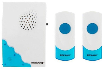 REXANT (73-0040) RX-4 Беспроводной дверной звонок с двумя кнопками вызова IP 44