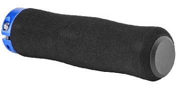 STELS Грипсы XH-GN01BL 130 мм чёрные, материал EVA, синие кольца, в инд. упаковке 150245 LU089190