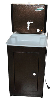 ЧИСТЮЛЯ умывальник (бак полимерное покр. с ЭВН+мойка пластм.) медь