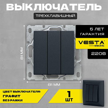 VESTA-ELECTRIC (FVK010126GRA) Roma ,графит