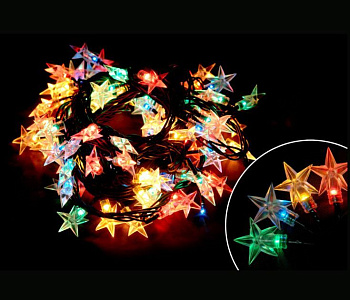 ВОЛШЕБНАЯ СТРАНА Электрогирлянда Звезды Star-100-5-MC 101549