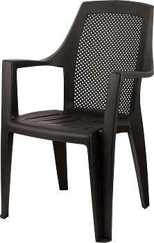 DECORONA DC628920011 DeVeranda садовое 580x625x880 мм, квадратная сетчатая спинка, теплый орех