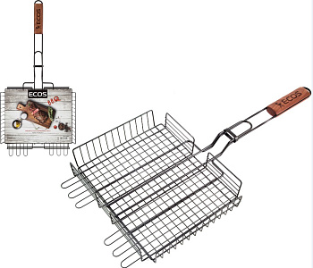 ECOS Решетка для барбекю -22139W с антипригарным покрытием, размер: 31x24x5см 999660