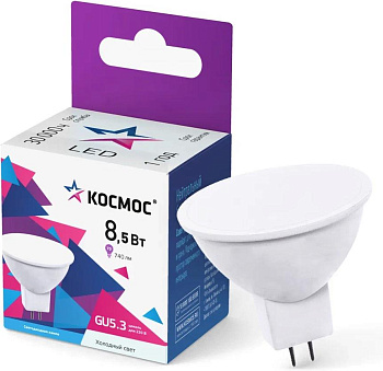КОСМОС LkecLED8.5wJCDRC65 белый