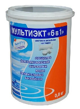 МАРКОПУЛ КЕМИКЛС МУЛЬТИЭКТ 6в1 картриджи, 0.8кг ( 12 шт) ХИМ18