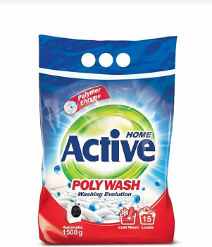 ACTIVE Стиральный порошок автомат Poly Wash , 1.5 кг (511701037)